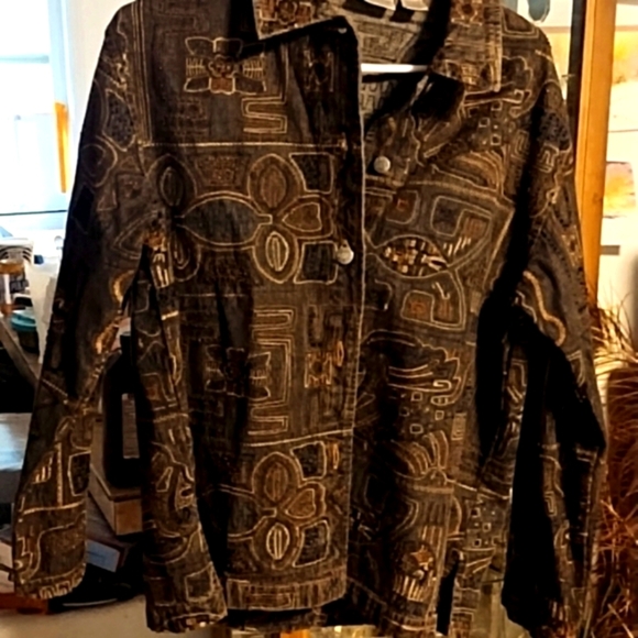 Chico embellished jean jacket  1 - Picture 1 of 8